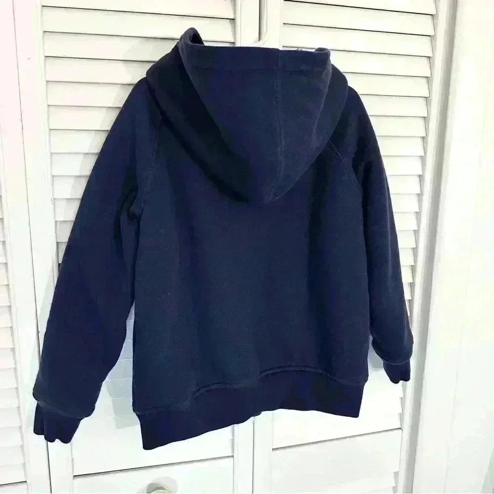 NWOT Gap Sherpa Lined Hoodie Unisex |‎ Navy Blue | SZ S